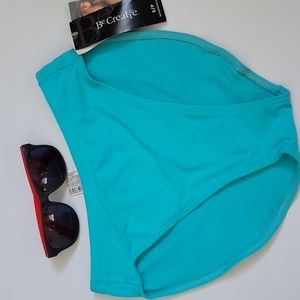 Be Creative Blue Swimsuit Separates High Waist Bikini Bottoms Small New 4/25